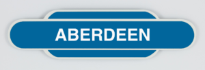 Aberdeen Railway Station Totem Magnet, Scottish Railway Stations, British Railways, Scotrail, Harry Potter, Glenfinnin Viaduct, Steam Trains, Railways, Diesel Train, Railway Enthusiast, Railway Fridge Magnet, Railway souvenir