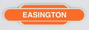 Easington Railway Station Totem Magnet, British Railways Eastern Region, Railway station Totem Sign, British Railway, LNER, Railway souvenir, Railway gift product, Railway enthusiast, Steam Train, Golden Age of Steam, Diesel Trains, 125 Train, Hight Speed Train, Azuma Train