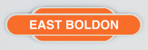 East Boldon Railway Station Totem Magnet,River Tyne, Northumberland, Geordie Gift, Newcastle Gift, NER, LNER, Steam Train, British Railways, Fridge Magnet, Metal Magnet, Tyne & Wear Metro