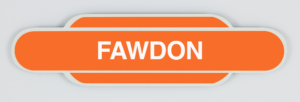 Fawdon Railway Station Totem Magnet,Metal Fridge Magnet in the shape of a British Railways Station Totem Sign, British Railway, LNER, Railway souvenir, Railway gift product, Railway enthusiast, Steam Train, Golden Age of Steam, Diesel Trains, Tyne & Wear Metro