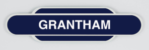 Grantham Railway Station Totem Magnet, British Railways Eastern Region, Railway station Totem Sign, British Railway, LNER, Railway souvenir, Railway gift product, Railway enthusiast, Steam Train, Golden Age of Steam, Diesel Trains, 125 Train, Hight Speed Train, Azuma Train