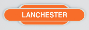 Lanchester Railway Station Totem Magnet, British Railways Eastern Region, Railway station Totem Sign, British Railway, LNER, Railway souvenir, Railway gift product, Railway enthusiast, Steam Train, Golden Age of Steam, Diesel Trains, 125 Train, Hight Speed Train, Azuma Train