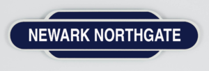 Newark Northgate Railway Station Totem Magnet, British Railways Eastern Region, Railway station Totem Sign, British Railway, LNER, Railway souvenir, Railway gift product, Railway enthusiast, Steam Train, Golden Age of Steam, Diesel Trains, 125 Train, Hight Speed Train, Azuma Train