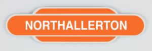 Northallerton Railway Station Totem Magnet, British Railways Eastern Region, Railway station Totem Sign, British Railway, LNER, Railway souvenir, Railway gift product, Railway enthusiast, Steam Train, Golden Age of Steam, Diesel Trains, 125 Train, Hight Speed Train, Azuma Train