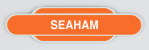 Seaham Railway Station Totem Magnet, River Wear, Sunderland, Geordie Gift, Newcastle Gift, NER, LNER, Steam Train, British Railways, Fridge Magnet, Metal Magnet