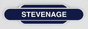 Stevenage Railway Station Totem Magnet, British Railways Eastern Region, Railway station Totem Sign, British Railway, LNER, Railway souvenir, Railway gift product, Railway enthusiast, Steam Train, Golden Age of Steam, Diesel Trains, 125 Train, Hight Speed Train, Azuma Train